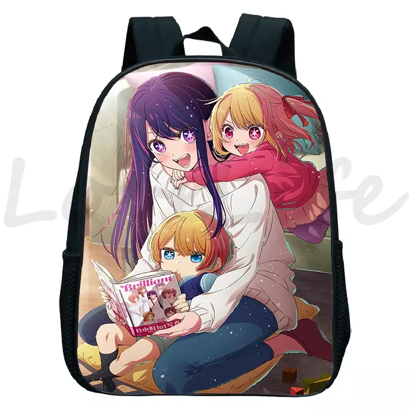 Children Cartoon Girl Ai Hoshino School Bags Anime Oshi No Ko Print Backpack Boys Girls Kindergarten Bag Kawaii Kids Bookbag