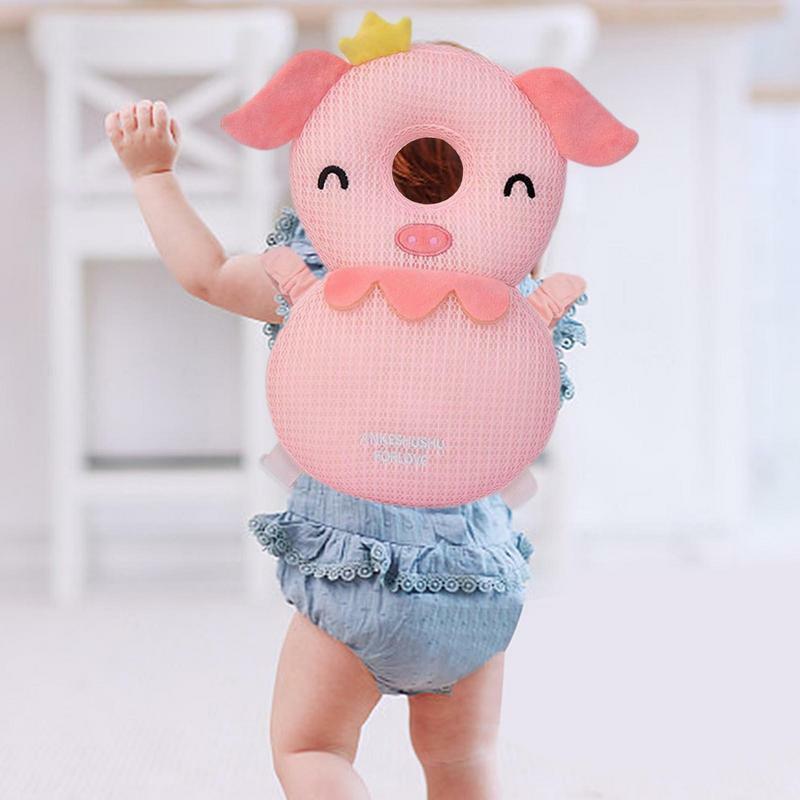 Kids Walkers Head Protection Cute Animals Adjustable Backpack Little Kids Head Protection Safety Pad Soft And Comfortable Safety