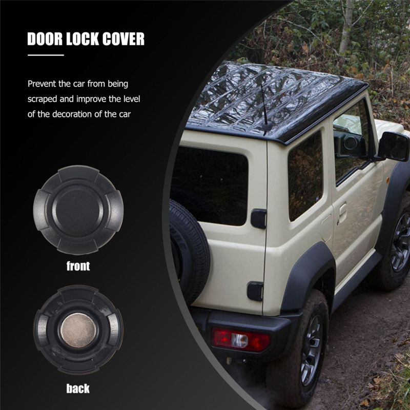 For Jimny 2019 2020 2021 Car Door Key Hole Decoration Cover Trim Door Lock Cover ABS Molding Exterior Accessories