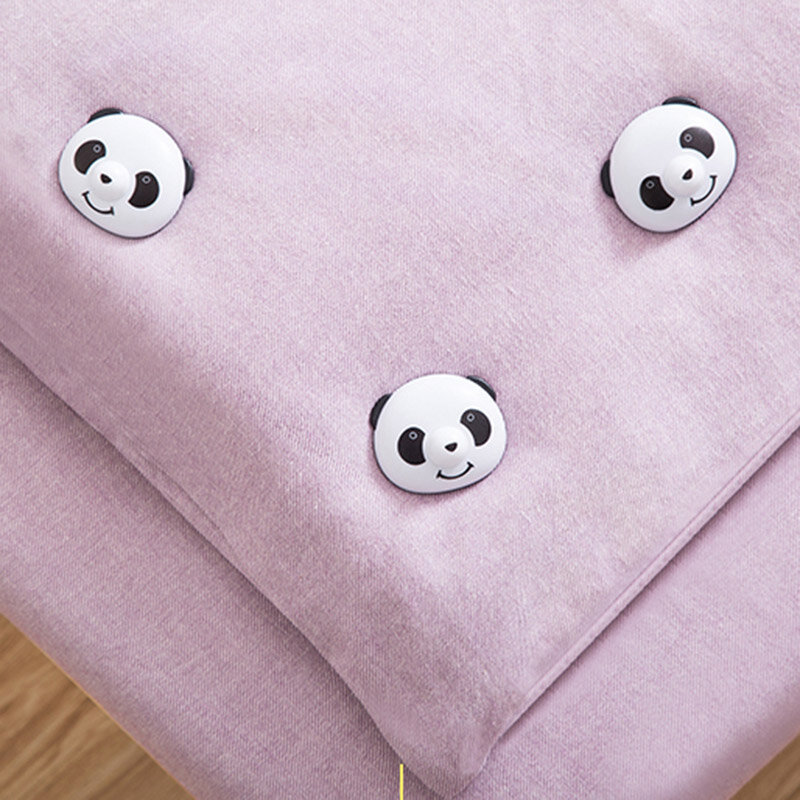 Juego de Clips antideslizantes para sábanas de cama, Set de 4 unidades de sujetadores con diseño de Panda bonito, soporte para sábanas, edredón y calcetines, fijador de colchón