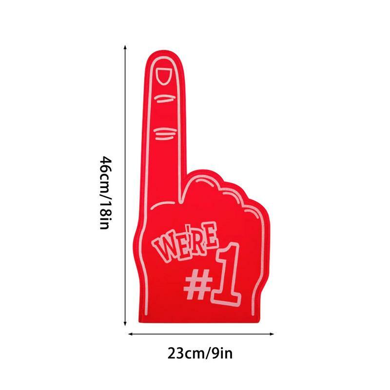 Универсальные Большие пенопластовые Пальцы для чарлидинга реквизит для ручного спортивного события ладонь фото реквизит номер 1 пенопластовый веер для пальцев