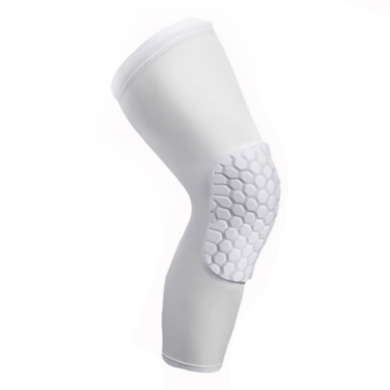 Honeycomb Basketball Sport Kneepad para homens, compressão de futebol, mangas de perna, protetor de joelho de voleibol