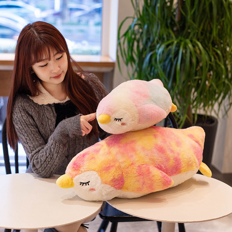 1pc 50/70cm Cute Colorful Penguin Stuffed Animal Kawaii Room Decoration Birthday Gift For Children