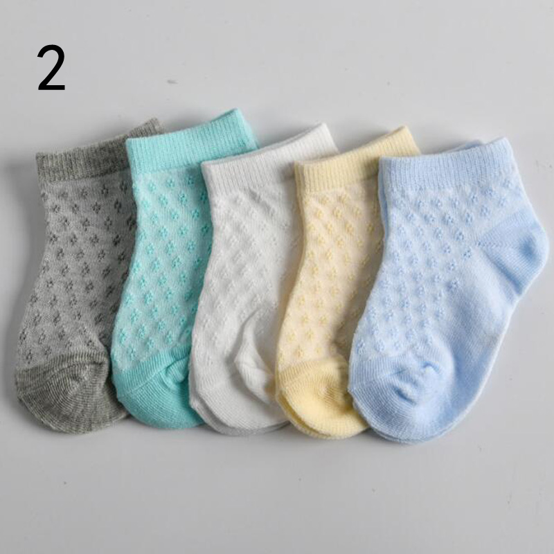 5Pair/lot New Children's Socks Summer Thin Boys and Girls Baby Socks
