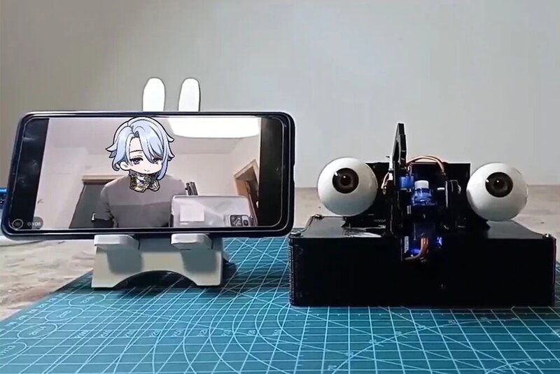 Steam 2 dof Roboter auge für esp8266 Wifi App oder PC-Steuerung Open Source 3D-Druckteile mit sg90 programmier baren Roboter DIY Kit