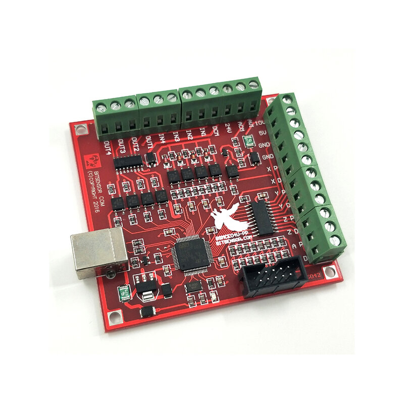 CNC Breakout Board, 4-Axis USB Interface, Drive Control Card, voando Carving Card, Máquina de gravura Motherboard, 100Khz