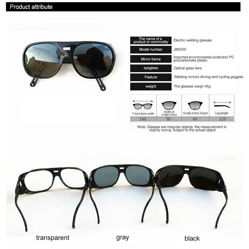 Welding Glasses Anti-glare Argon Arc Protective Welding Goggles Protective Glasses Safety Working Eyes Protector