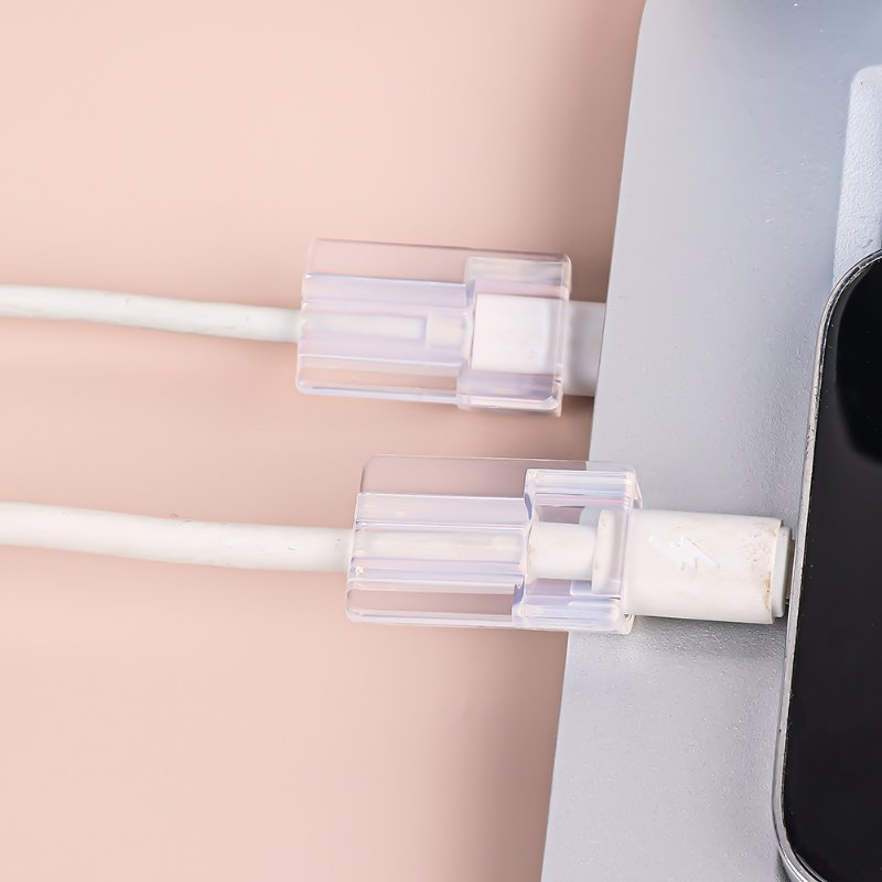 TPU Organizer do kabli przezroczysta folia ochronna kabel do ładowarki narzędzia ochronne organizator do przewodów osłona na przewód kabel USB kabel do ładowarki typu C