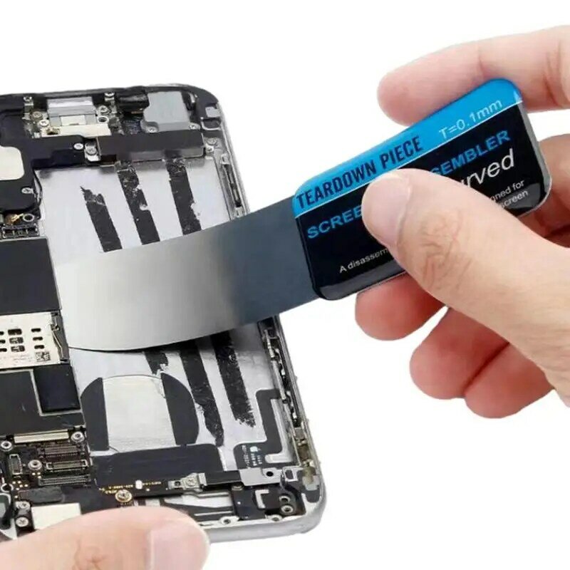 Steel Metal Mobile Phone Repairing Tool Ultra Thin Flexible Mobile Phone Curved LCD Screen Disassemble Opening Pry Card Tool