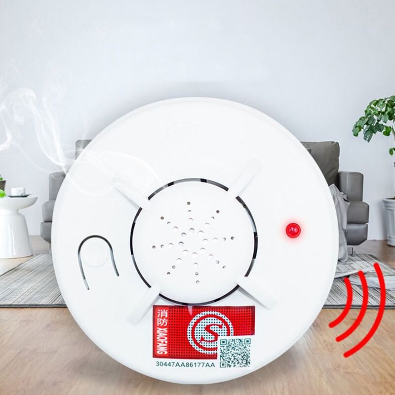 Domowe czujniki dymu biały Tester Alarm ostrzegawczy bezprzewodowy z bateriami w pomieszczeniach czujnik gazu trucizny bezpieczeństwo w domu wykrywacz dymu