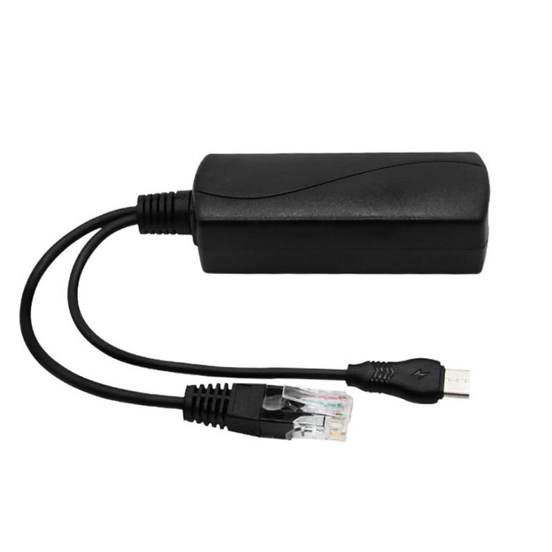 USB Tipo-C Ativo POE Divisor para Raspberry Pi, Power Over Ethernet, 48V a 5V, RJ45 Feminino 44-57V, 48V a 5V