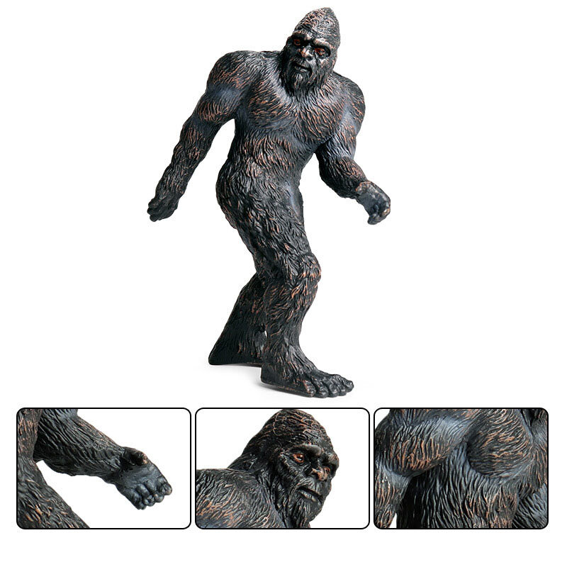 새로운 신화와 전설 야만인 Bigfoot 시뮬레이션 동물 모델 침팬지 원시적 인 PVC 액션 피규어 어린이 교육 완구