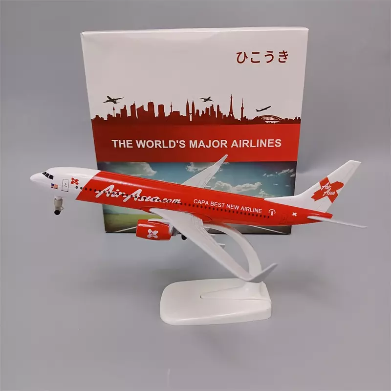 Modèle réduit d'avion Red Air Asia Airlines Boeing 737 B737, 20cm, en alliage métallique lavable, moulé sous pression, avec roues