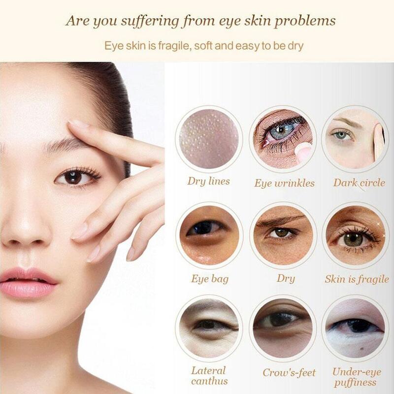 3X péptido antiarrugas Crema para Ojos colágeno Anti ojeras Gel antienvejecimiento ácido hialurónico antihinchazón bolsas para ojos Corea Cosmet