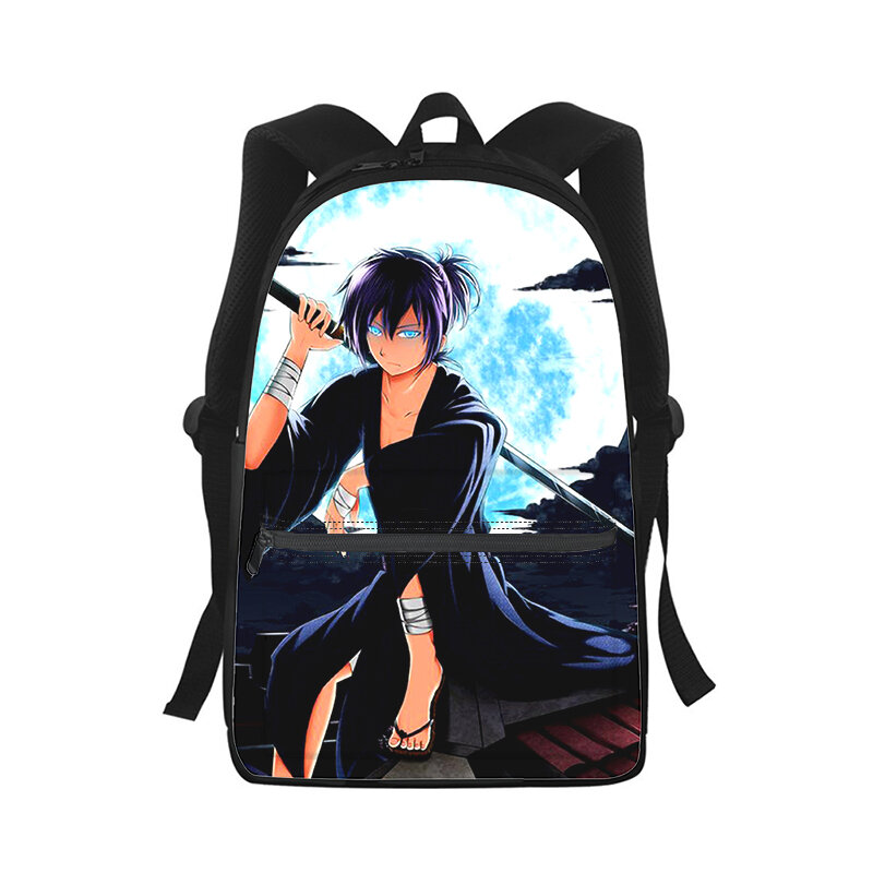 Noragami yato-mochila con estampado 3D de Anime para hombre y mujer, bolso escolar para estudiantes, mochila para ordenador portátil, bolso de hombro de viaje para niños