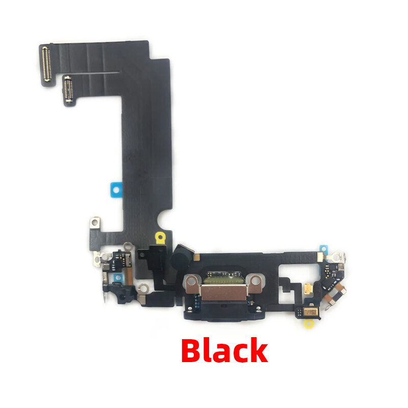 Porta de carregamento para iphone 12 mini, microfone flex, mini conector dock carregador usb, reparar peças de reposição
