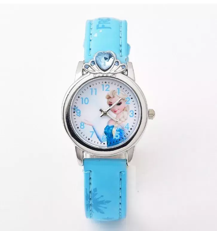 Детские часы Disney «Холодное сердце», часы для девочек, студенческие наручные часы с мультяшным рисунком Анны, Софии, подарок на день рождения