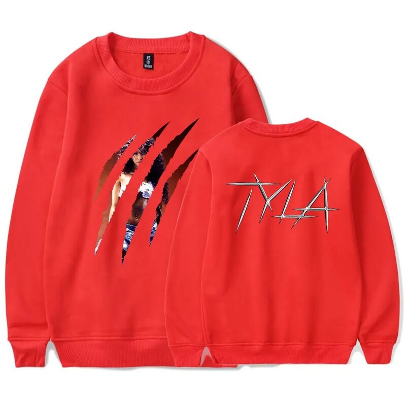Tyla-Sudadera con cuello redondo para hombre y mujer, jersey de manga larga a la moda