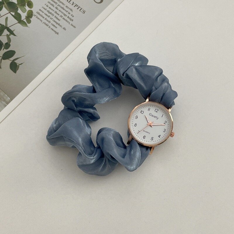 Kreatywny wstążkowy zegarek cyfrowy mała wróżka elegancki zegarek studencki bez bransoletka z zapięciem zegarka Reloj