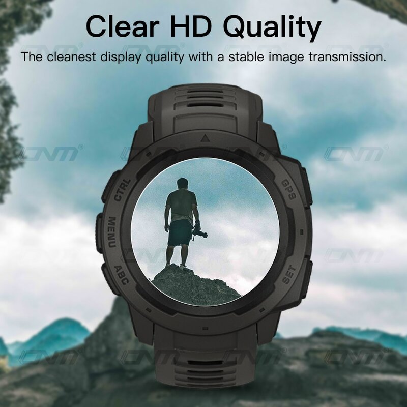 9H Premium Tempered Glass for Garmin Instinct Sports / Esports Edition / Solar / MARQ Golfer Ultra-HD Screen Protector Film