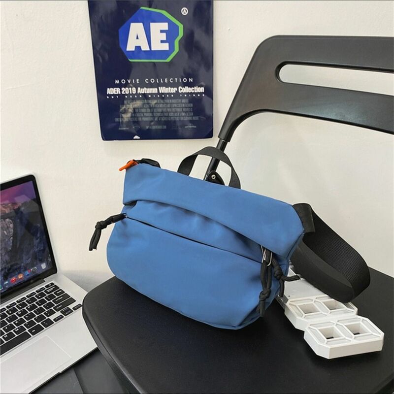 Нейлоновая Мужская нагрудная сумка, простой стильный спортивный рюкзак для отдыха, дышащая прочная спортивная сумка через плечо унисекс