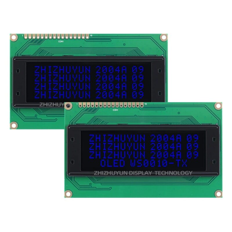 EH002004A 16PIN Parallel Interface Compatible With 2004 Built In WS0010 OLED Display Screen Black Film Yellow Letter