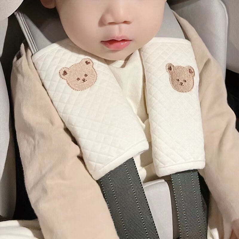 Baby Safety Belt Accessories Cushion Shoulder Strap Cover Chest Protection Vehicle Seat Cushion for Kid Soft Pad Anti-strangling