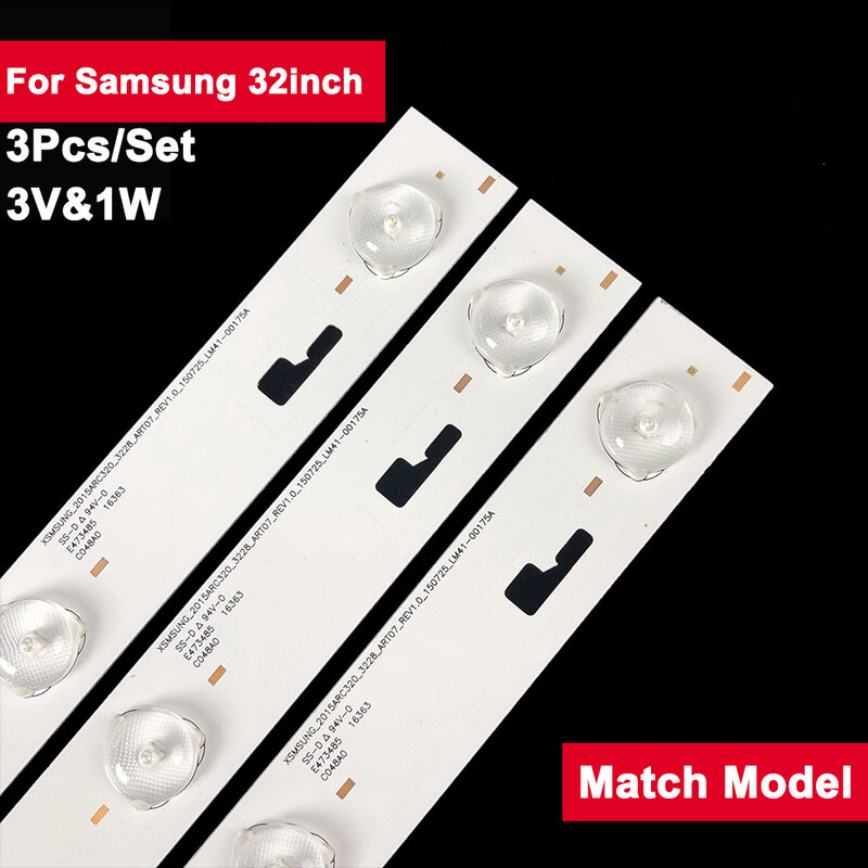 630มม.3V Led Backlight สำหรับ Samsung 32นิ้ว LM41-00175A 3ชิ้น/เซ็ต Tv อะไหล่ซ่อม32VLE5527 32VLE6565 32VLE55