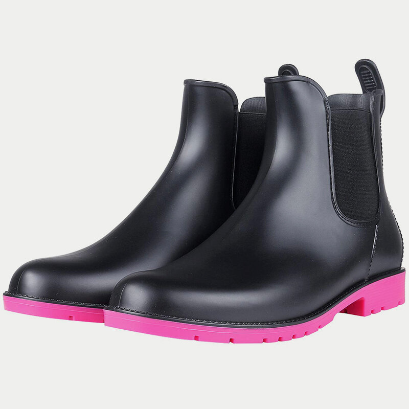 Bebealy летние женские короткие ботинки для дождя мягкие резиновые водонепроницаемые ботинки уличные модные Нескользящие ботинки для дождя 2024