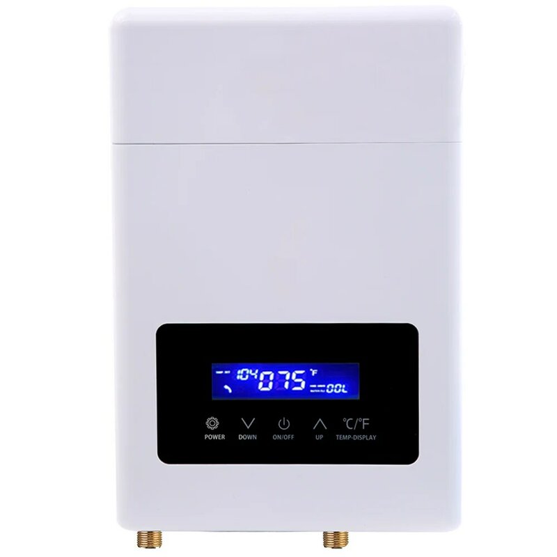 Calentador de agua eléctrico instantáneo sin tanque, 12/15/18/24 KW, 220V