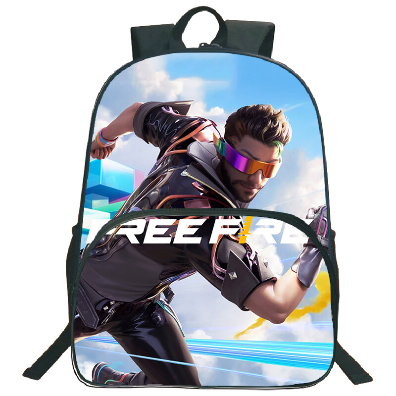 Новый рюкзак с принтом Free Fire, рюкзак для видеоигр для путешествий, рюкзак для ноутбука, вместительные детские школьные сумки, Детская сумка для книг