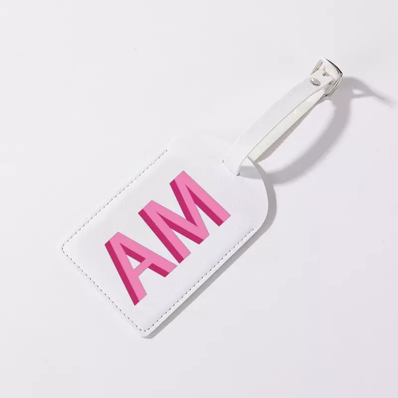 Personalised Shadow Monogram Luggage Tag PU Leather for Suitcase Baggage Handbag Tags Travel Bag Suitcase Label Tag Best Gift