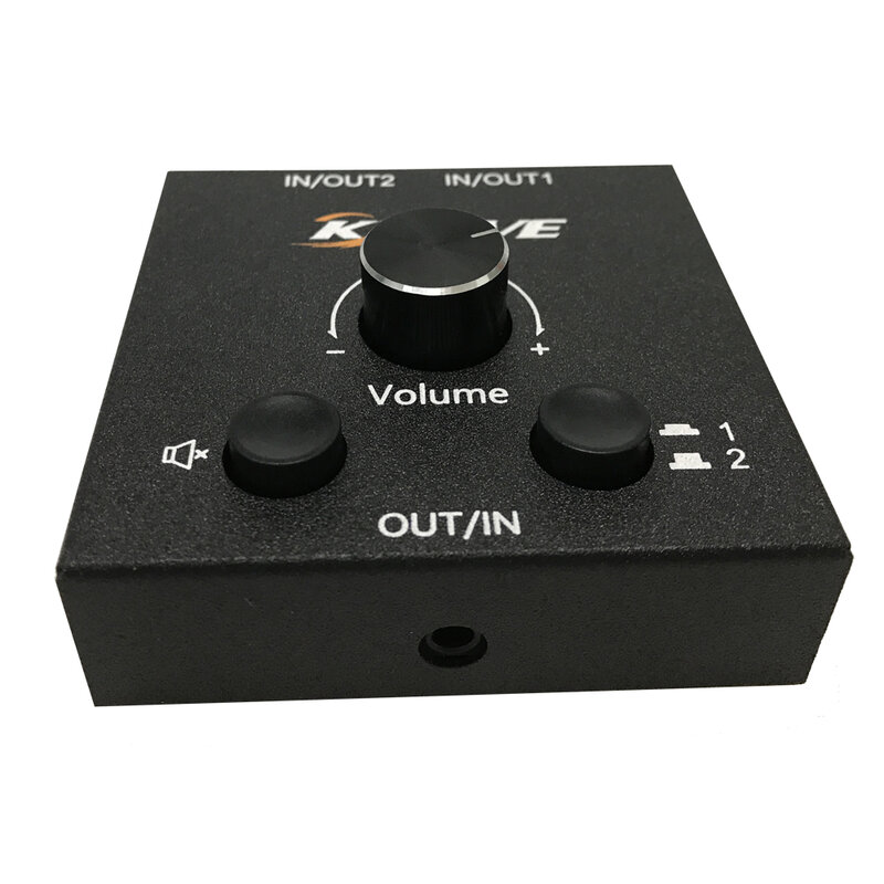 Fonte de áudio do switcher 2-in-1-out/1-in-2-out áudio seletor entrada ou dispositivo de saída sem preamps de fonte de alimentação externa