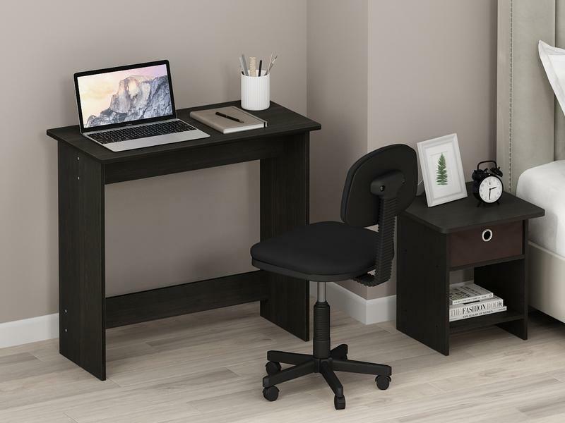 Mesa de estudio simplista, Espresso, muebles baratos