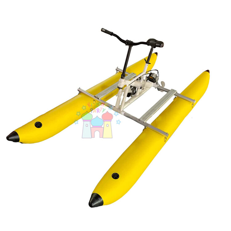 Commercial fun sea sports air blow kayak riding bicycle inflatable water bike for lake