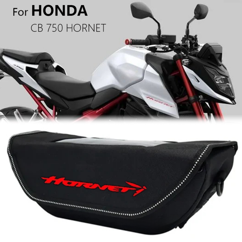 Bolsa de almacenamiento para manillar de motocicleta, bolsa de viaje impermeable y a prueba de polvo para HONDA CB750 CB 750 HORNET