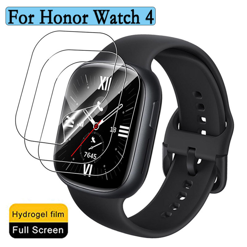 3/6pcs Hydrogel Films For Honor Watch 4 Screen Protector Smart Watch Bracelet Protective Screen Film