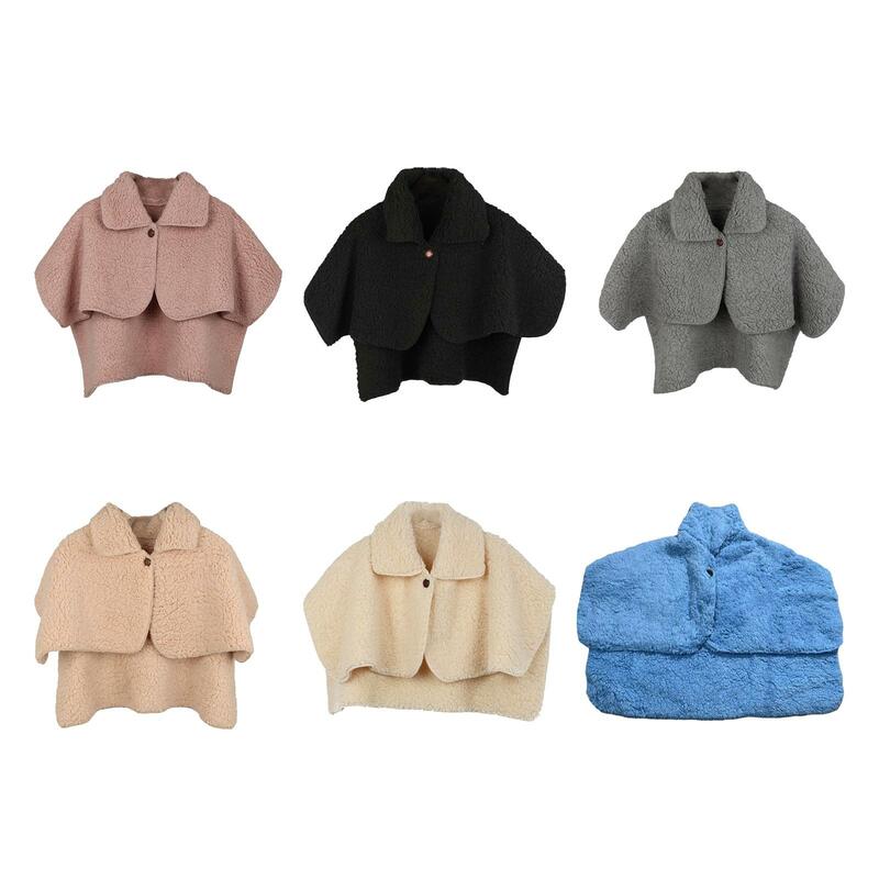 Женская зимняя шаль, пончо, теплое Легкое женское защитное покрытие для шеи, для дома, офиса, спальни