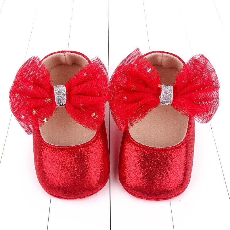 Dziecko Bowknot małe dziewczynki buty maluch z miękkimi podeszwami buty do chodzenia księżniczki