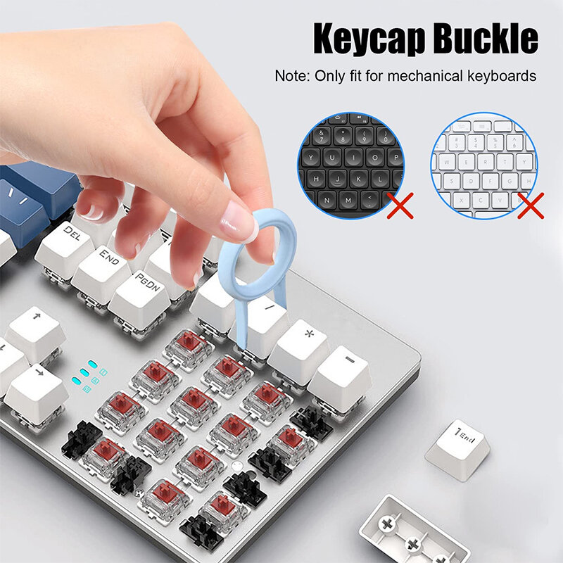 Kit pembersih Keyboard 7-in-1, Kit pembersih Airpods pembersih Headset pena pembersih layar Laptop, Kit pembersih earphone Bluetooth
