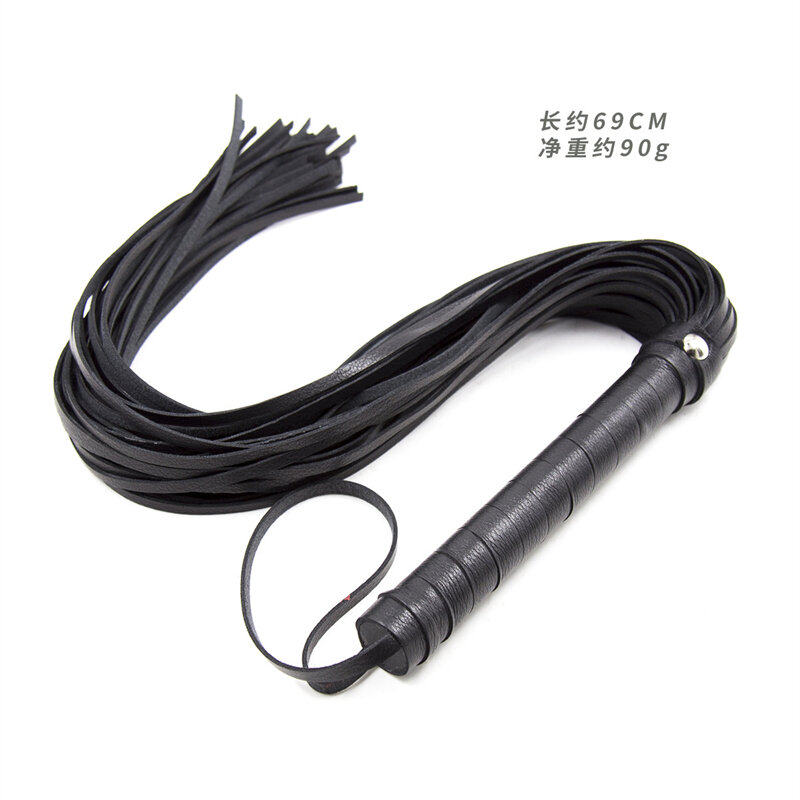 69CM PU Leather Horse Whip, Horse Training Crop Flogger Racing Practice Outdoors Whip