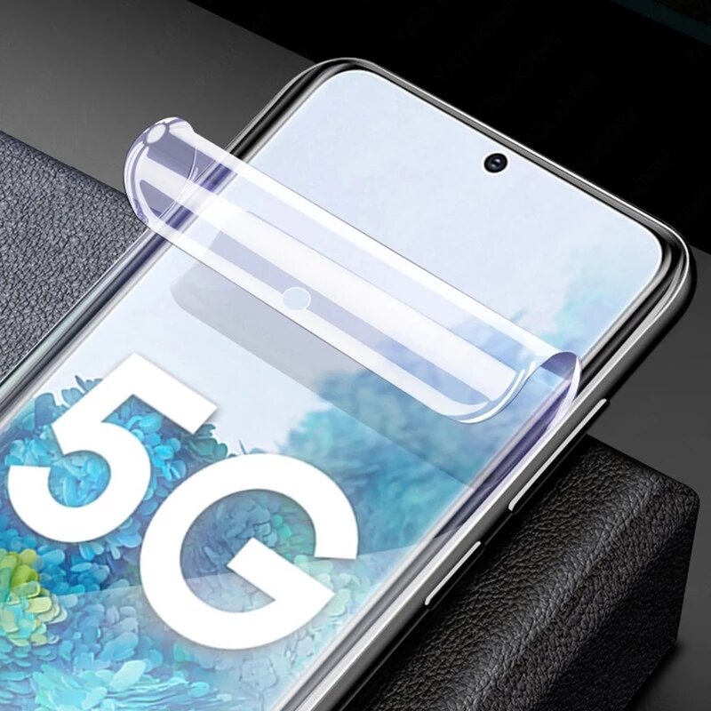 Film Hidrogel untuk Samsung Galaxy S20 S22 S21 Ultra S10 S9 S8 Plus Pelindung Layar FE untuk Samsung Note 20 10 9 8 S10E Bukan Kaca