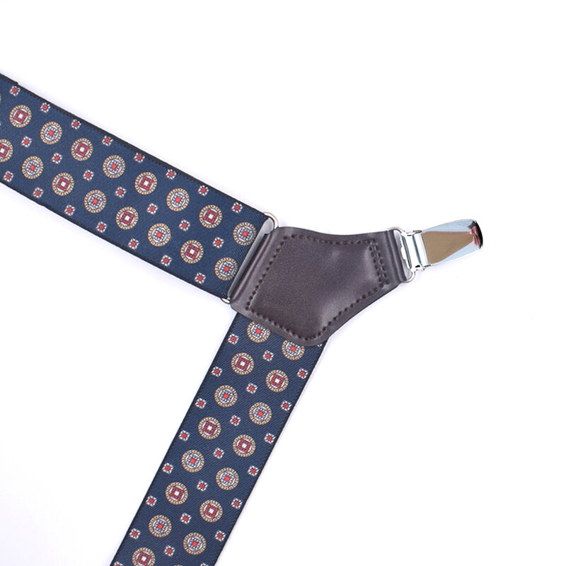 Mode Suspender untuk Pria Gaya Klip Samping 3.5Cm Lebar Tugas Berat Tinggi Besar Dapat Disesuaikan Elastis Hip-Clip Celana Kawat Gigi Hadiah Ayah