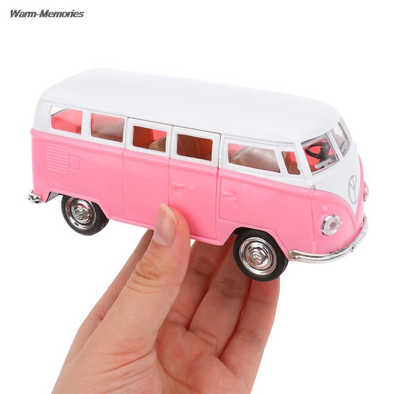 Modelo de coche extraíble de aleación de autobús para niños, vehículos de Metal de juguete, autobuses clásicos, juguetes coleccionables, regalos para niños, 1:32