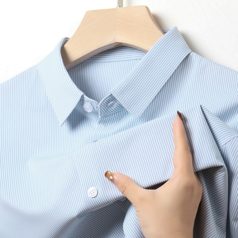 M-4XL! Рубашка-поло мужская облегающая с коротким рукавом, для работы и отдыха, лето 2024