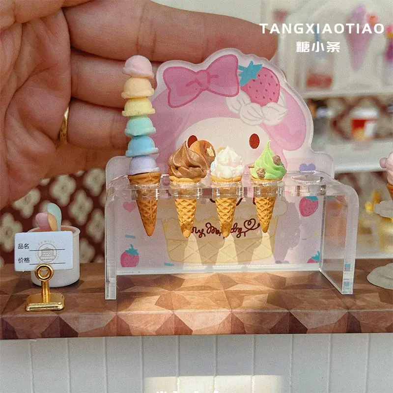 Casa de muñecas en miniatura, Mini pastel de dulces, té de la tarde, postre, comida para Blyth Barbies, casa de muñecas, accesorios de cocina, juguete