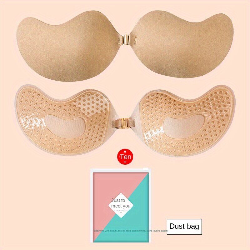 Reutilizável push up fivela frontal mamilo capas, sem alças, invisível, auto-adesivo, elevador do peito, lingerie feminina