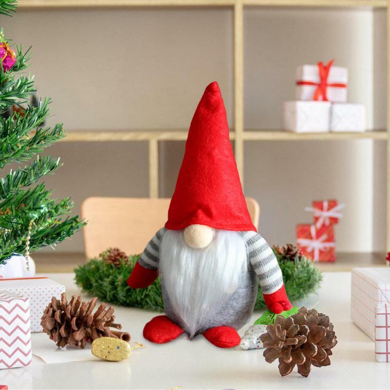 Gnomos de peluche adorables para el hogar, decoraciones navideñas de Gnomo divertido, Animal de peluche de Gnomo suave para escritorio