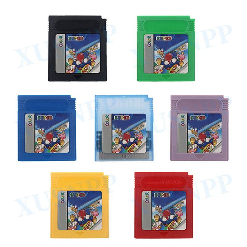 Cartucho de juegos GBC de 16 bits, tarjeta de consola de videojuegos Mario Wari Bros Serie Deluxe para GBC/GBA/SP