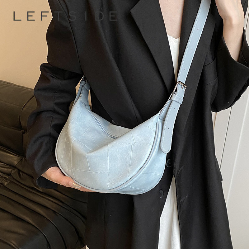 Bolso de hombro de cuero PU con patrón de piedras pequeñas para mujer, bolsos de diseñador, bolso cruzado de Color sólido, moda coreana Y2K, 2024